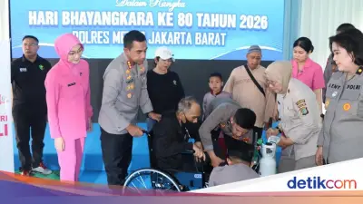 Polres Jakbar Gelar Bakti Kesehatan Hari Bhayangkara ke-80, 504 Peserta Antusias