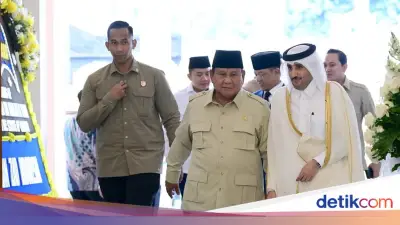 Prabowo Datangi Kedubes Qatar, Sampaikan Duka atas Wafatnya Sheikh Hamad