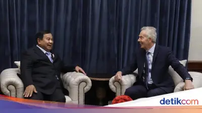 Prabowo Terima Tony Blair di Kertanegara, Nostalgia dan Bahas Isu Global