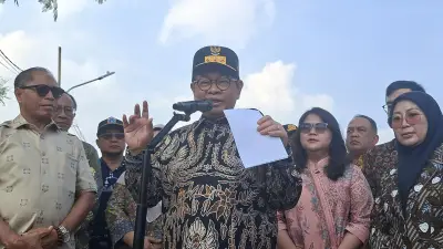 Pramono Lanjutkan Penataan Kali Grogol Kemanggisan Bebas Banjir