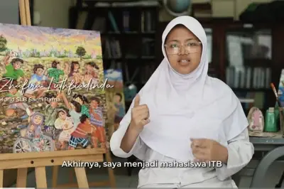Siswi SLB Tunarungu Zhafira Lutfiadinda Lolos ITB Jalur SNBP 2026