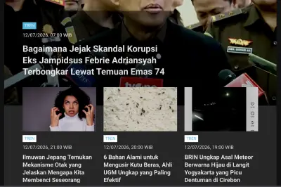 Skandal Korupsi Febrie Adriansyah dan Temuan Emas 74 kg di Sentul Puncaki Berita Populer