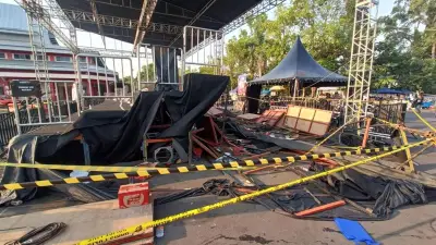 Tribun VIP Kejurnas Drift di Purwokerto Ambruk, 90 Luka-Luka