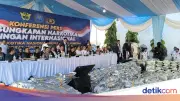 BNN Gerebek Gudang 3,37 Ton Narkoba dari Thailand di Gresik