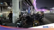 Brimob Gagalkan Balap Liar di Rawamangun, 4 Motor Disita