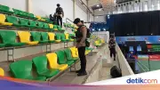 Brimob Sterilisasi GOR UNJ untuk Keamanan Kapolri Cup 2026