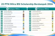 BSI Scholarship Berdampak 2026 Dibuka untuk 25 PTN, Ini Syaratnya
