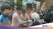 Hari Bhayangkara ke-80: Polda Metro Bagikan Makanan Gratis di Bundaran HI