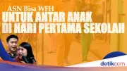 Imbauan ASN WFH Antar Anak Hari Pertama Sekolah, Ini Aturannya