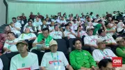 Kader PKB Kompak Pakai Kaos 'Prabowonomics' di Harlah ke-28