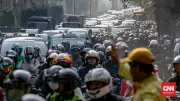 Kemacetan Parah di Jakarta Imbas Pembongkaran JPO Tendean