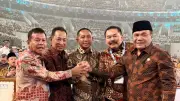 Momen Kompak 5 Pimpinan Lembaga di Harkopnas 2026, Salam Komando Jadi Sorotan