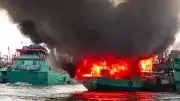 Polisi Selidiki Penyebab Kapal Basarnas Terbakar di Muara Baru