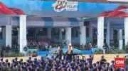 Prabowo Sematkan Tanda Kehormatan ke 2 Satker dan 10 Polda di HUT Bhayangkara
