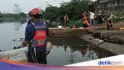 Pria Nyebur ke Kali Ciliwung Dikejar OTK, Tim Gabungan Masih Cari