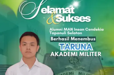 Alumni MAN IC Tapsel Fachry Lulus Akmil, Sempat Gagal Setahun Lalu