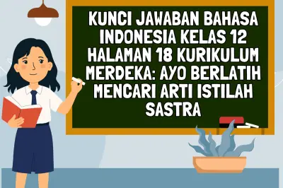 Kunci Jawaban Bahasa Indonesia Kelas 12 Halaman 18: Istilah Sastra