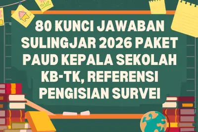 Kunci Jawaban Sulingjar 2026 Paket PAUD Kepala Sekolah: 80 Contoh Referensi