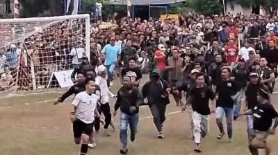 Wasit Tarkam di Purbalingga Dikeroyok Suporter, Dilarikan ke RS