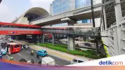 LRT Dukung Pramono Sambungkan 2 JPO Viral di Rasuna Said