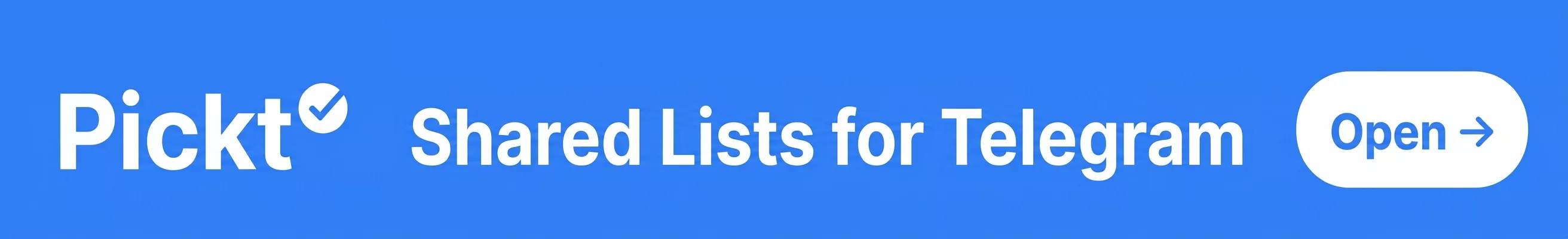 Banner sticky mobile Pickt — logo, tagline dan tombol CTA